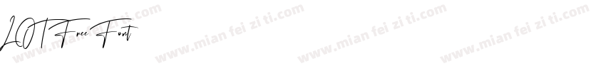 LOT Free Font字体下载字体转换